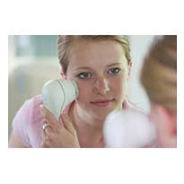Girl Using Clarisonic